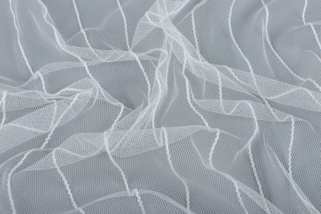 Horizontal Striped Mesh Fabric Lace Fabric Wholesale Clothing Accessories
