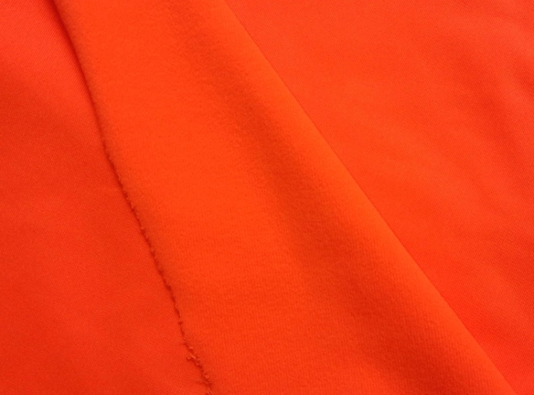 100% Polyester One Side Brush Tricot Fabric for Sportwear School Uniform