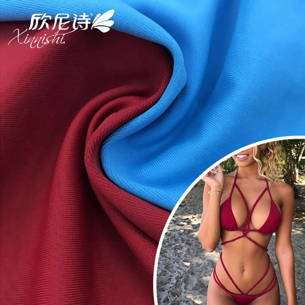 90% Polyester 10% Spandex Knitted Swimwear Fabric for Bikini Yoga