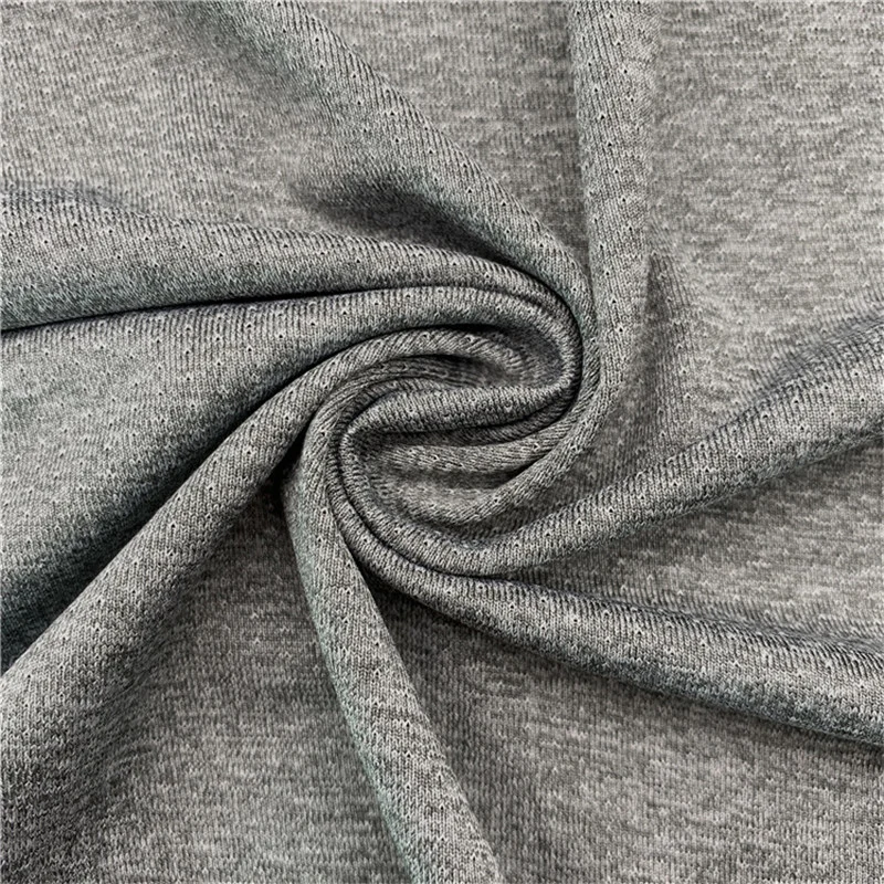 Cationic Polyester Spandex Mesh Stretch Fabric for Sports Wear