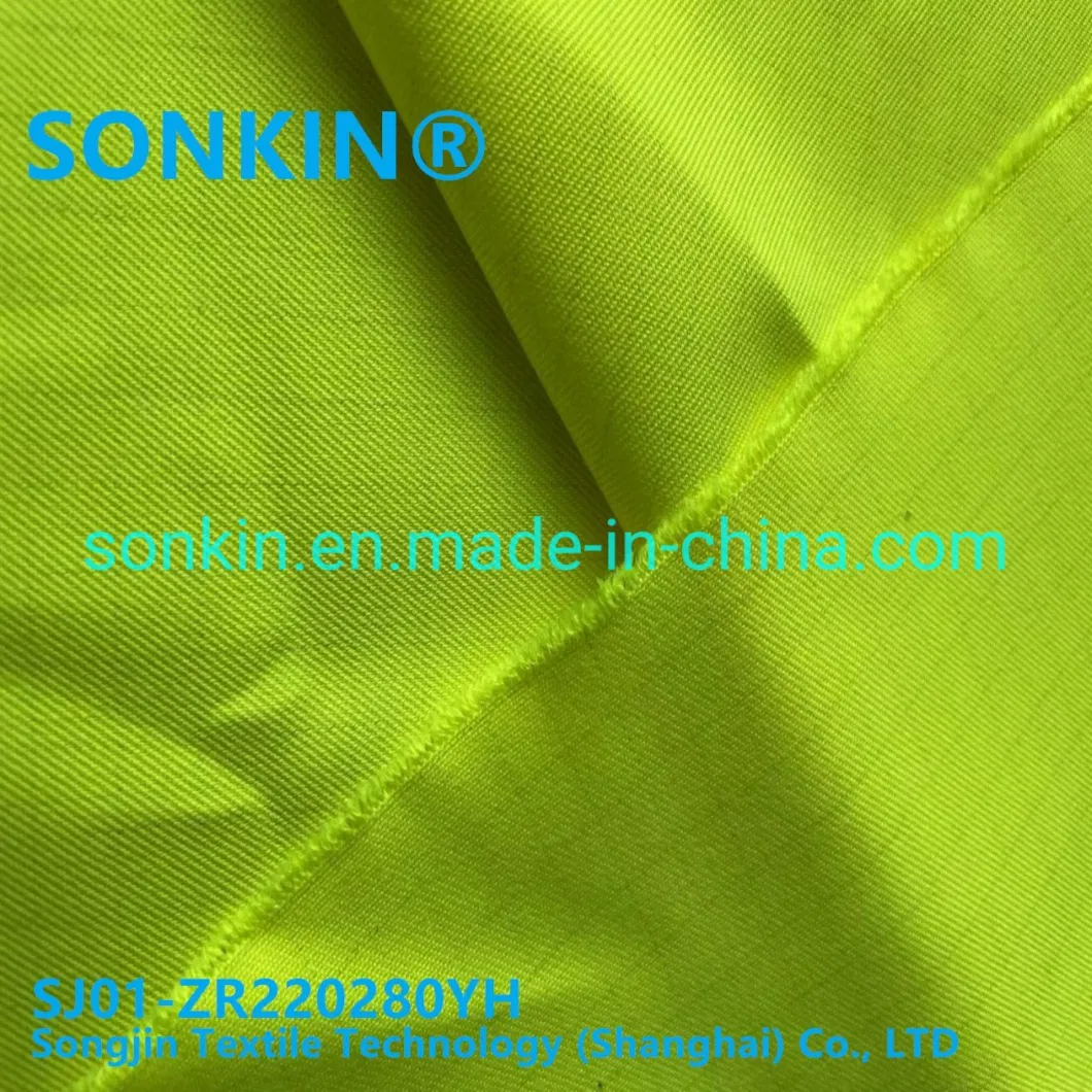 280GSM Modacrylic Cotton Blended Flame Retardant Fluorescent Woven Fabric Functional Textile