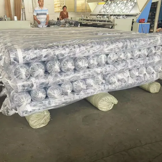 Hotel Supply Satin Striped Bedsheet Fabrics 100% Polyester Embossed Lining Fabric in Rolls for Bedding Sets 