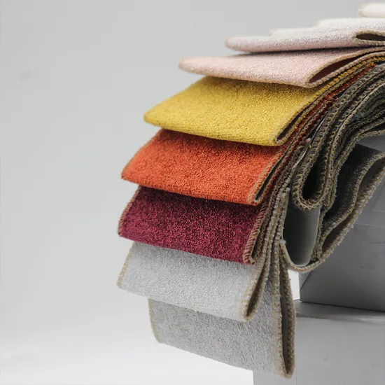 Recycle Grs Upholstery Yarn Dye Woven Chenille Polyester Sofa Fabric for Furniture Easy Clean Oeko Tex Water Repellence Wr C0 