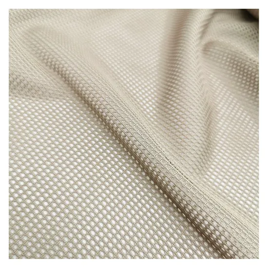 100% Polyester Soft Breathable Stretch Breathable Net/Mesh Knitted Elastic Satin Lining Chiffon Oxford Fabric for Sportswear Garment 