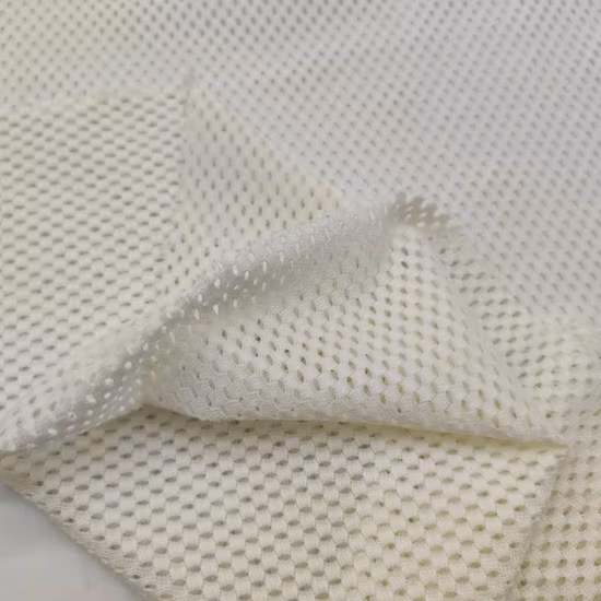 Breathable Water Droplets Shape 90% Nylon 10% Spandex 75D 4 Way Stretch Mesh Fabric for Garment Shoes Dress