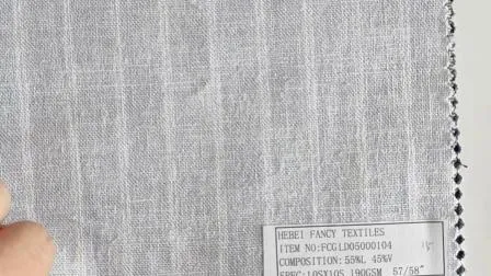 Linen Viscose Striped Yarn Dyed Fabric 