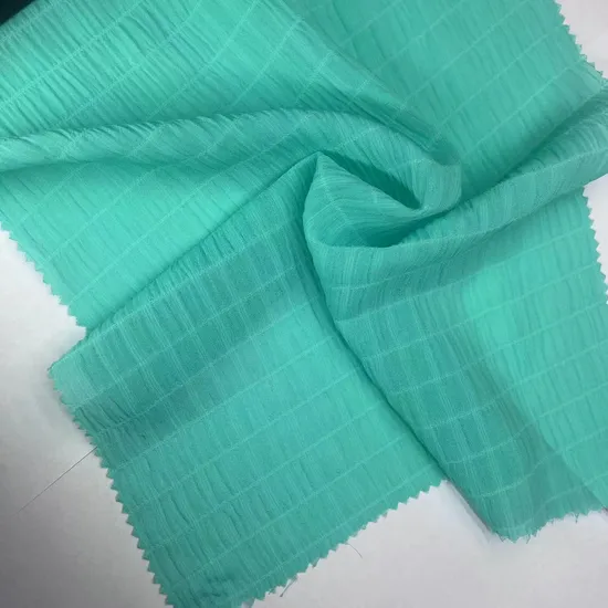 100% Polyester Striped Chiffon Fabric for Fashion 96GSM 