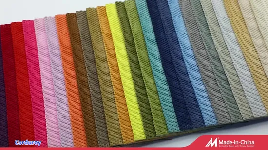 4.5W Striped Soft Corduroy Fabric for Garment Fabric Pants 