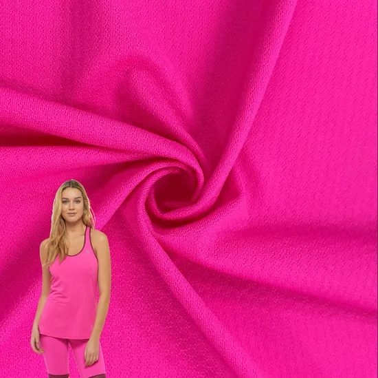 Stretch Fabric Nylon Spandex Jacquard Mesh Fabric Breathable Soft Garment Cloth Sports Vest Yoga Suit Outdoor Fabric 