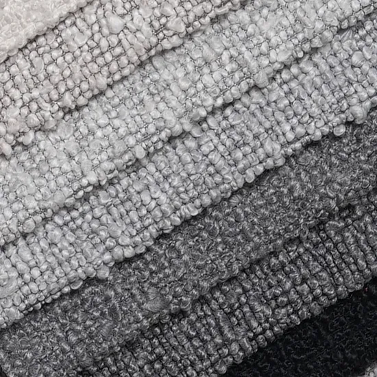 Grs/Recycled Water Proof Stain Resistant Boucle Corduroy 100% Polyester Household Textile Upholstery Furniture Sofa Fabric with Soft Feelings 
