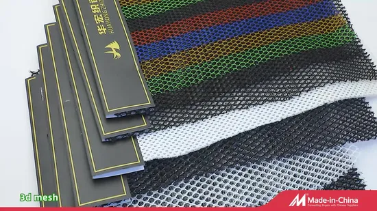 3D Air Mesh Knitting Fabric Breathable Spacer Sandwich Mesh Fabric 